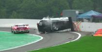 Wypadek Lamborghini Gallardo LP600 GT3 pitlane 24h Spa 2011